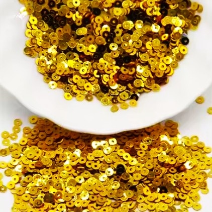 4mm Flat Sequins - Metallic Topaz