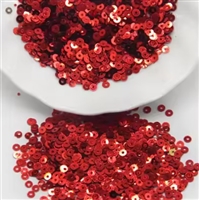4mm Flat Sequins - Red