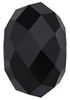 Swarovski 18mm Large Hole Gemstone Bead Jet