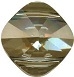 14mm Double Drilled Square Bead Bronze Shade