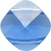14mm Double Drilled Square Bead Sapphire