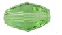 9 x 6mm Football Bead Peridot