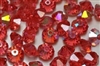 5mm Flat Bicone Bead Padparadscha AB