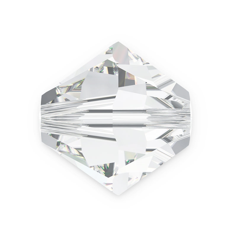 Swarovski 2.5mm Bicone Bead (Xilion Cut) - Crystal Clear