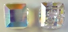 10mm Cube Bead Crystal AB