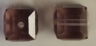 10mm Cube Bead Light Amethyst Satin