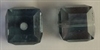 4mm Cube Bead Aquamarine Satin
