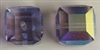 4mm Cube Bead Light Tanzanite AB