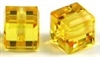 4mm Cube Bead Light Topaz