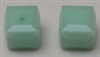 4mm Cube Bead Mint Alabaster