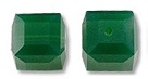 4mm Cube Bead Palace Green Opal