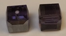 4mm Cube Bead Tanzanite Satin