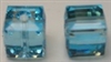 6mm Cube Bead Aquamarine