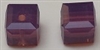 6mm Cube Bead Cyclamen Opal