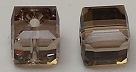 6mm Cube Bead Greige