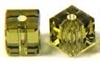 6mm Cube Bead Khaki