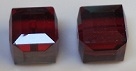 6mm Cube Bead Siam Satin