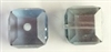 8mm Cube Bead Light Sapphire Satin