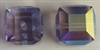 8mm Cube Bead Light Tanzanite AB