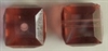 8mm Cube Bead Padparadscha Satin