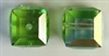 8mm Cube Bead Peridot AB