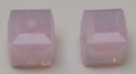 8mm Cube Bead Rosewater Opal