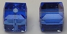 8mm Cube Bead Sapphire