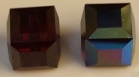 8mm Cube Bead Siam AB