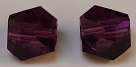 4mm Graphic Cube Amethyst