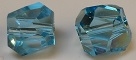 4mm Graphic Cube Aquamarine