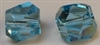 8mm Graphic Cube Aquamarine