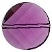 Swarovski 18mm Twisted Bead- Amethyst