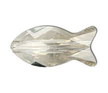 Swarovski 14mm Fish Bead- Silver Shade