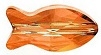 Swarovski 14mm Fish Bead- Crystal Copper