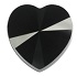 Swarovski 10mm Heart Bead- Jet