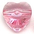 Swarovski 10mm Heart Bead- Light Rose