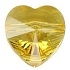 Swarovski 10mm Heart Bead- Light Topaz