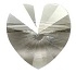 Swarovski 10mm Heart Bead- Silver Shade