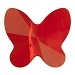 Swarovski 6mm Butterfly Bead Light Siam