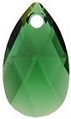 16mm Teardrop Pendant Dark Moss Green