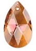 22mm Teardrop Pendant Crystal Copper