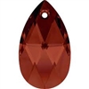 38mm Teardrop Pendant Red Magma