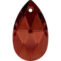 38mm Teardrop Pendant Red Magma