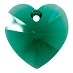 10mm Heart Pendant Emerald