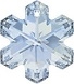 25mm Snowflake Pendant Blue Shade