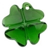 28mm Clover Pendant- Dark Moss Green