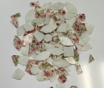 Acrylic "Broken" Mosaic Pieces- FLOWER PATTERN STYLE #2