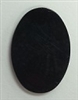 25 x 18mm Oval Acrylic Mirror-BLACK