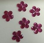 Acrylic/Plastic Flower Flat Back-11mm