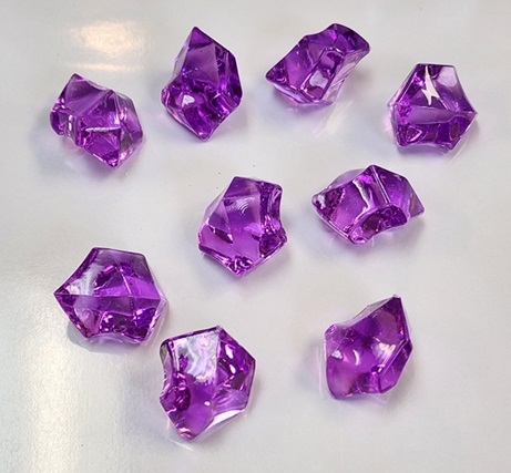 Acrylic Rocks/Nuggets- PURPLE